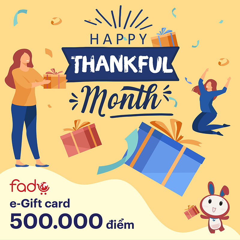 Fado e-Gift Card Happy Thankful Month - 500.000 điểm