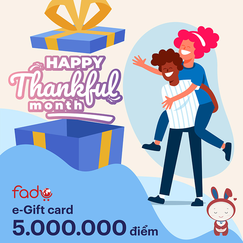 Fado e-Gift Card Happy Thankful Month - 5.000.000 điểm