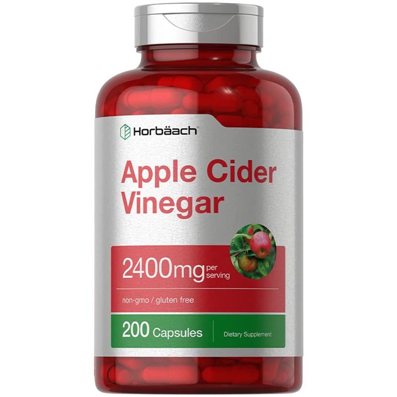 Horbaach Apple Cider Vinegar 2400mg - Viên uống giấm táo giảm cân 200 viên