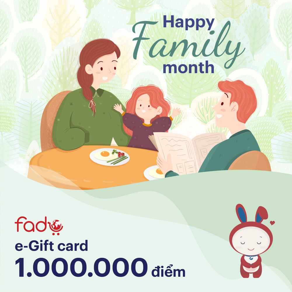 Fado e-Gift Card Happy Family Month - 1.000.000 điểm