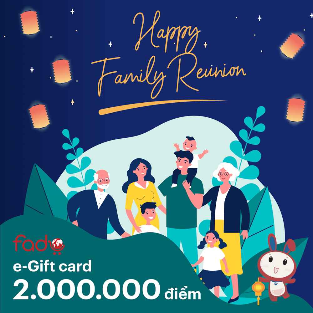 Fado e-Gift Card Happy Family Reunion - 2.000.000 điểm