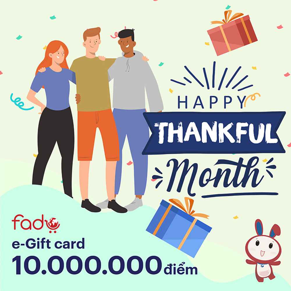Fado e-Gift Card Happy Thankful Month - 10.000.000 điểm
