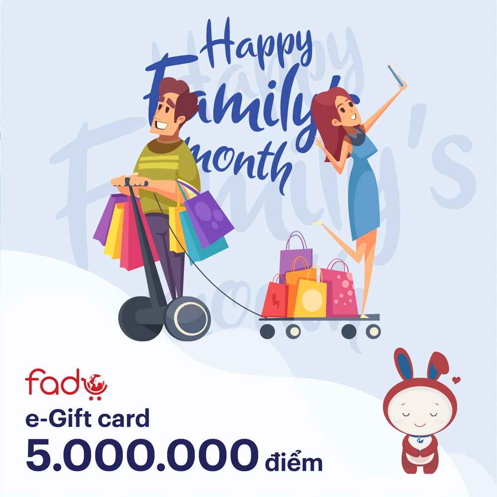 Fado e-Gift Card Happy Family Month - 5.000.000 điểm